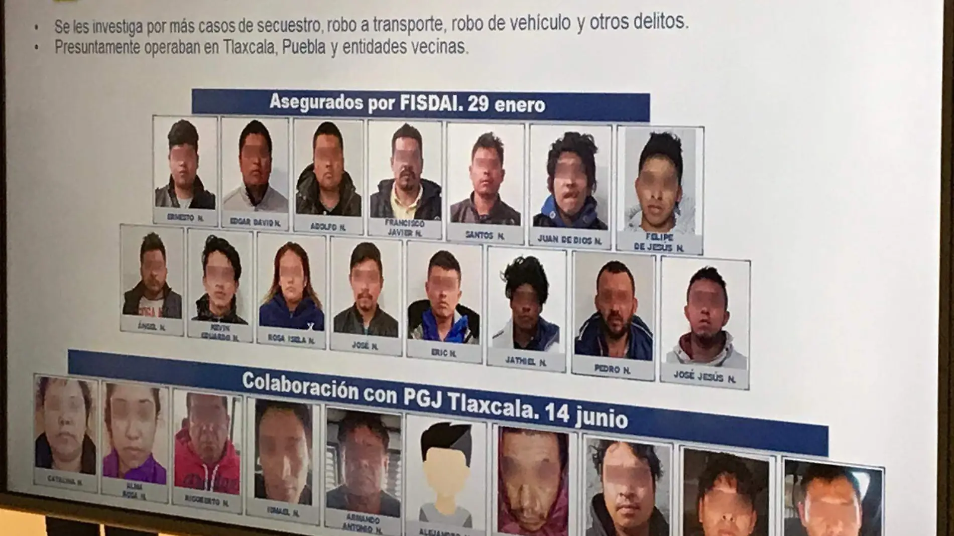 BANDA DE SECUESTRADORES